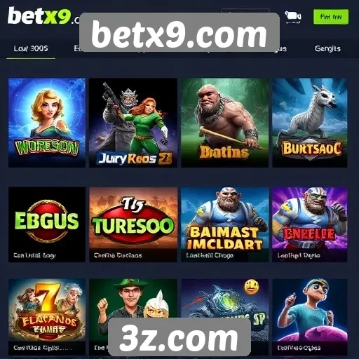 Variedade de jogos disponíveis no betx9.com